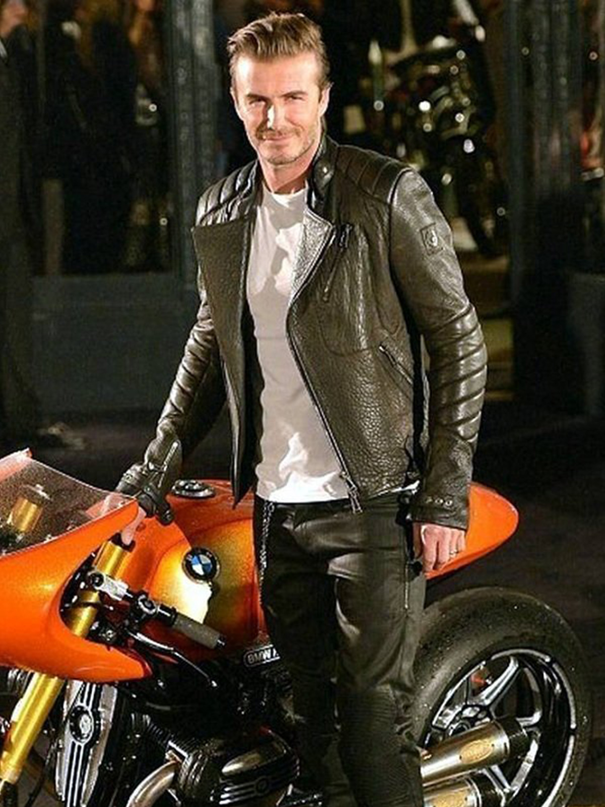 david beckham motorcycle jacket