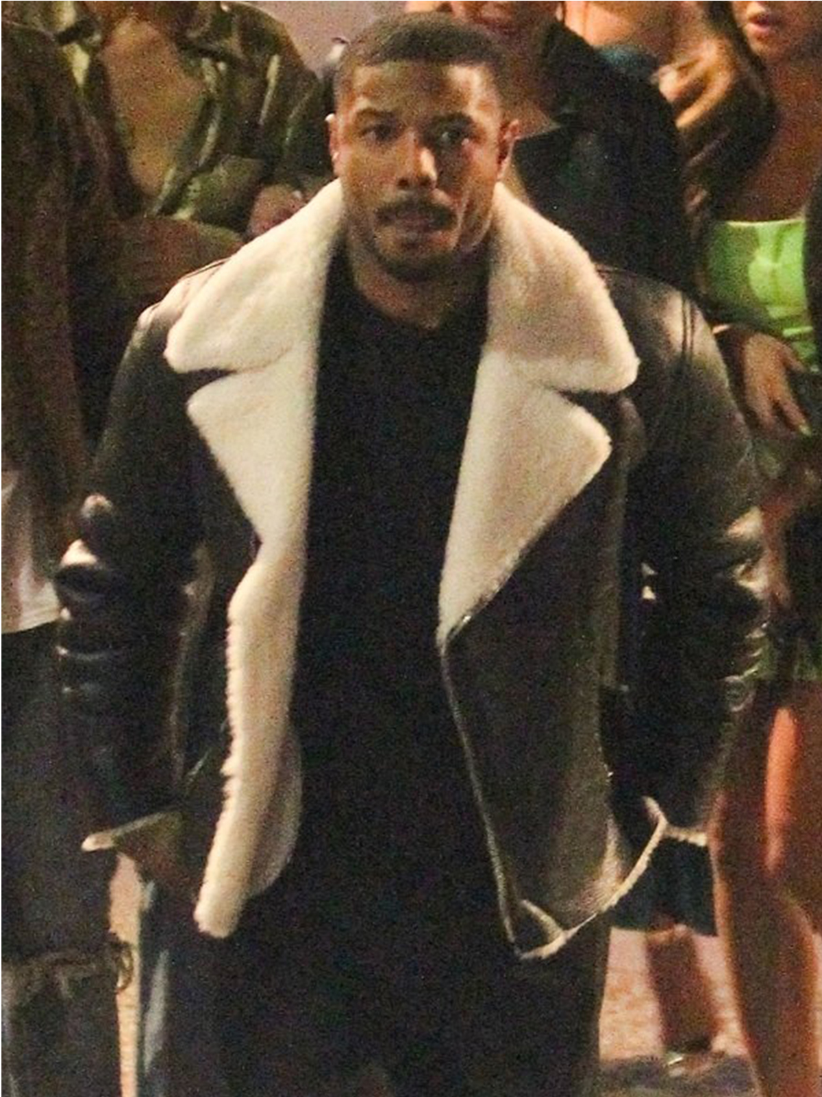 michael b jordan leather jacket